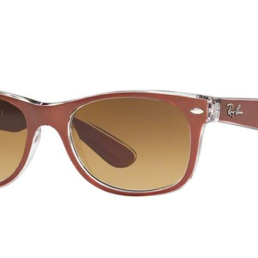 Ray-Ban Wayfarer RB2132 614585 Top Brushed Brown On Transparent