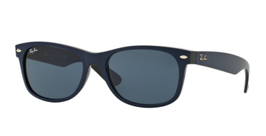 Ray-Ban New Wayfarer RB2132 6211R5 Top Matte Black On Blue