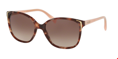 Prada Zonnebril PR 01OS UE00A6 Spotted Brown Pink