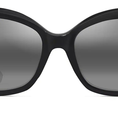 Maui Jim Orchid 735-02 Shiny Black Neutral Grey