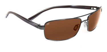 Serengeti San Remo 7607   Shiny Gunmetal/Gray Stripe -Bruin