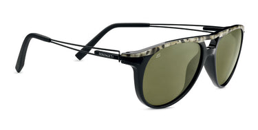 Serengeti Udine 7760  201L Shiny Marble cut to Black/Black temples-Groen