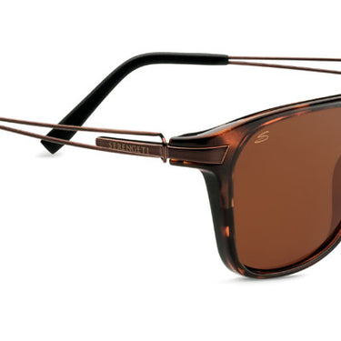 Serengeti Empoli 7761  Shiny Dark Tortoise/Dark espresso satin temples -Bruin