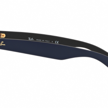 Ray-Ban New Wayfarer RB2132 6211R5 Top Matte Black On Blue