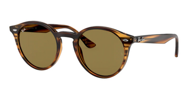 Ray-Ban Round RB2180 820/73 Stripped Red Havana