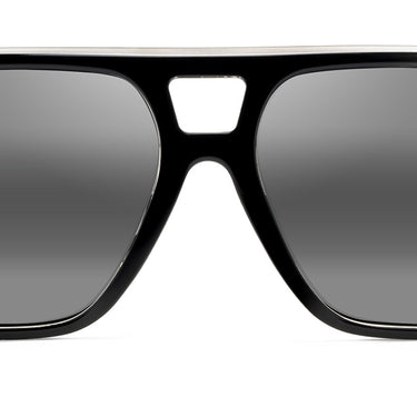 Maui Jim  Wedges 880-02 Black Gloss w/Crystal Interior