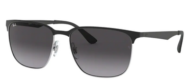 Ray-Ban RB3569 90048G Black on Silver