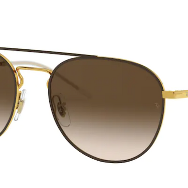 Ray-Ban RB3589 905513 Gold Top on Brown
