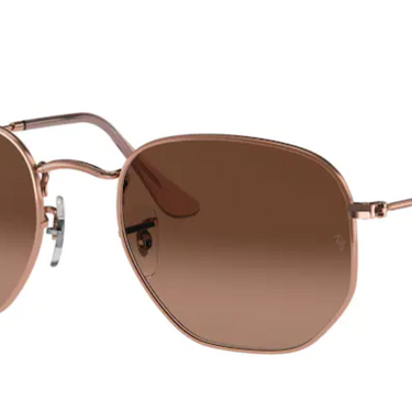 Ray-Ban Hexagonal Flat Lenses RB3548N 9069A5 Copper