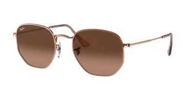 Ray-Ban Hexagonal Flat Lenses RB3548N 9069A5 Copper