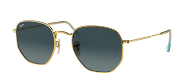 Ray-Ban Hexagonal Flat Lenses RB3548N 91233M Gold