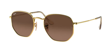 Ray-Ban Hexagonal Flat Lenses RB3548N 912443 Gold