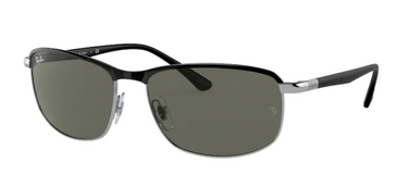 Ray-Ban RB3671 9144B1 Black on Silver