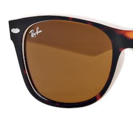 Ray-Ban New Wayfarer RB2132 6012 set reserve glazen