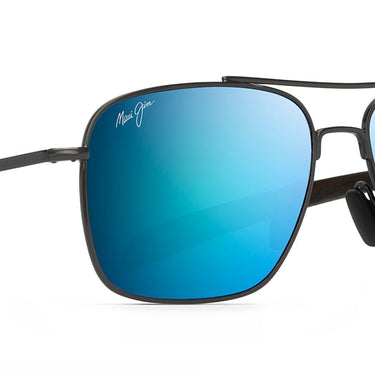 Maui Jim  Island Life B761-02D Gunmetal w/Dark Wood Temp Tips