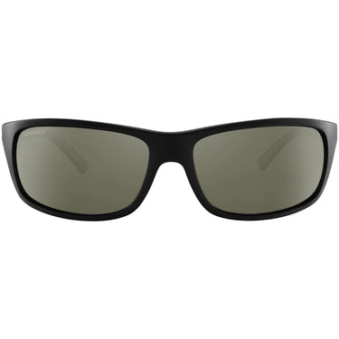 Serengeti Zonnebril Bormio SS009007 Mat zwart met Mineraal glas / Polarized zilver