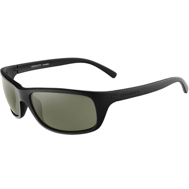 Serengeti Zonnebril Bormio SS009007 Mat zwart met Mineraal glas / Polarized zilver