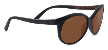Serengeti Zonnebril Caterina 8186 Shiny Black/Brown Wood