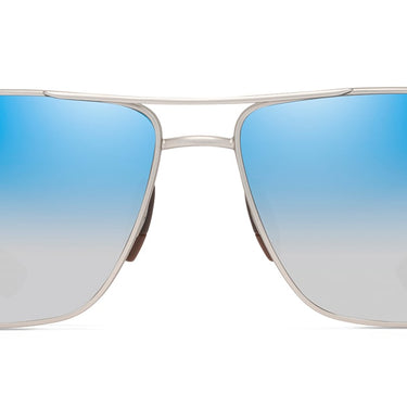 Maui Jim  Piha DBS621-17 Matte Silver w/Brown