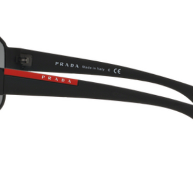 Prada Sport zonnebril black PS 52QS DG01A1 Black Rubber