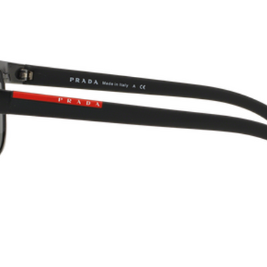 Prada Sport Zonnebril PS 54QS DG07W1 Black Rubber/Gunmetal Rubber