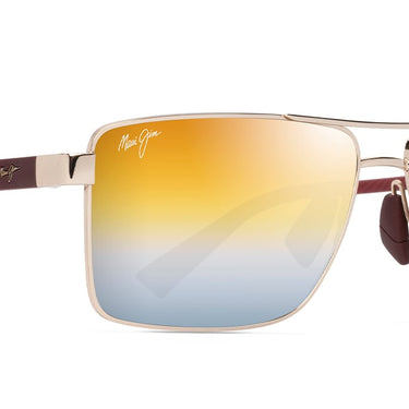 Maui Jim  Piha DGS621-16 Shiny Gold w/Burgundy