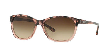 DKNY Zonnebril DY4093 355613 Brown havana on pink transparant