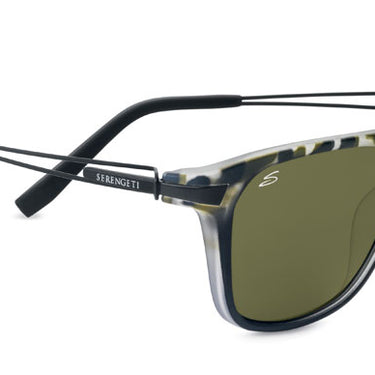 Serengeti Empoli 7764  159M Satin Black Tort/Satin Black temples -Groen