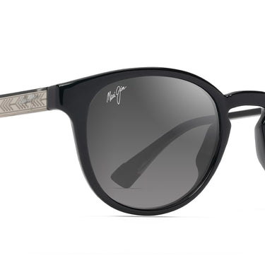 Maui Jim Hiehie GS636-14 Shiny Black w/Trans Light Grey