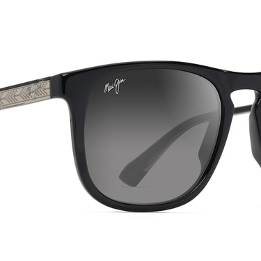 Maui Jim  Kupaa GS641-14 Shiny Black w/Trans Light Grey