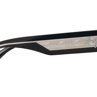 Maui Jim  Kenui GS642-14 Shiny Black w/Trans Light Grey