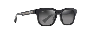 Maui Jim  Maluhia GS643-14 Shiny Black w/Trans Light Grey