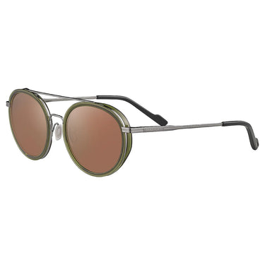 Serengeti Zonnebril Geary SS526005 Shiny Light Gunmetal Shiny Dark Green