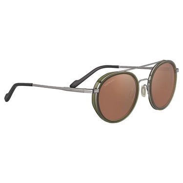 Serengeti Geary SS526005 Shiny Light Gunmetal Shiny Dark Green