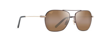 Maui Jim  Mano H877-01 Dark Brown w/Gold Stripe