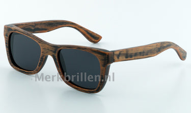 Houten Zonnebril HZ13 Bruin havanna Maat 48