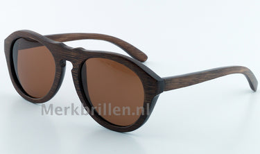Houten Zonnebril HZ14 Bruin Havanna maat: 54
