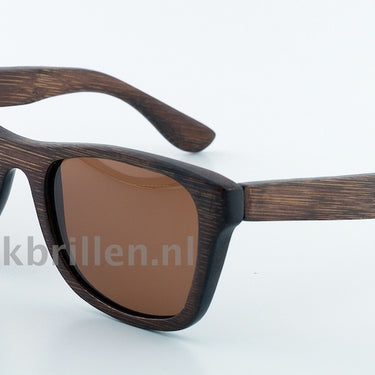 Houten Zonnebril HZ15 Bruin Havanna Maat: 55