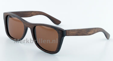 Houten Zonnebril HZ15 Bruin Havanna Maat: 55