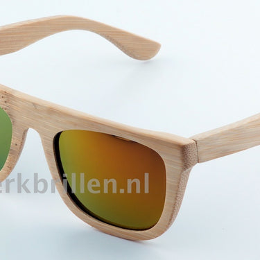 Houten Zonnebril HZ17b Blanc Maat: 55