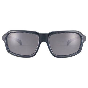 Serengeti Zonnebril Hext SS571005 Shiny Dark Blue Spray on Milky Blue