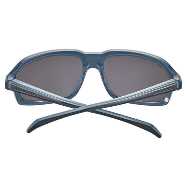 Serengeti Zonnebril Hext SS571005 Shiny Dark Blue Spray on Milky Blue