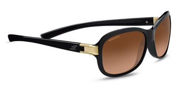 Serengeti Zonnebril Isola 8578 Shiny Black/Satin Brass