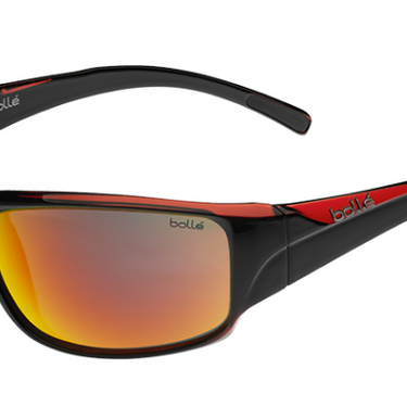 Bollé Zonnebril Keelback 11906 Shiny Black/Red Translucent