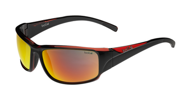 Bollé Zonnebril Keelback 11906 Shiny Black/Red Translucent