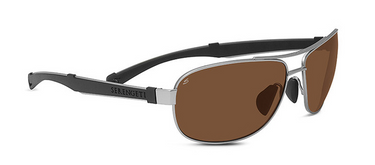 Serengeti Zonnebril Norcia 7969 Satin Silver/Black