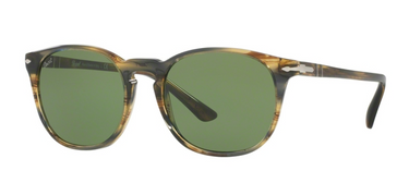 Persol Zonnebril PO3007S 10494E Striped Brown Grey