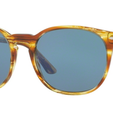 Persol Zonnebril PO3007S 105056 Striped Brown Yellow