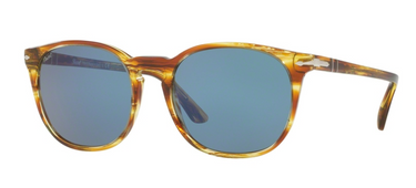 Persol Zonnebril PO3007S 105056 Striped Brown Yellow