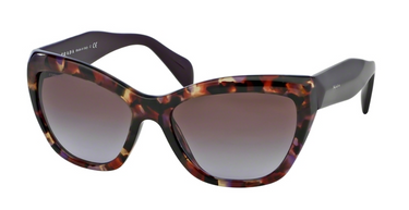 Prada Zonnebril PR 02QS Spotted Havana Violet